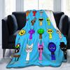 Sprunki Game Knitted Blanket   Flannel Throw Blankets Summer Air Conditioning Portable Ultra-Soft Warm Bedspreads