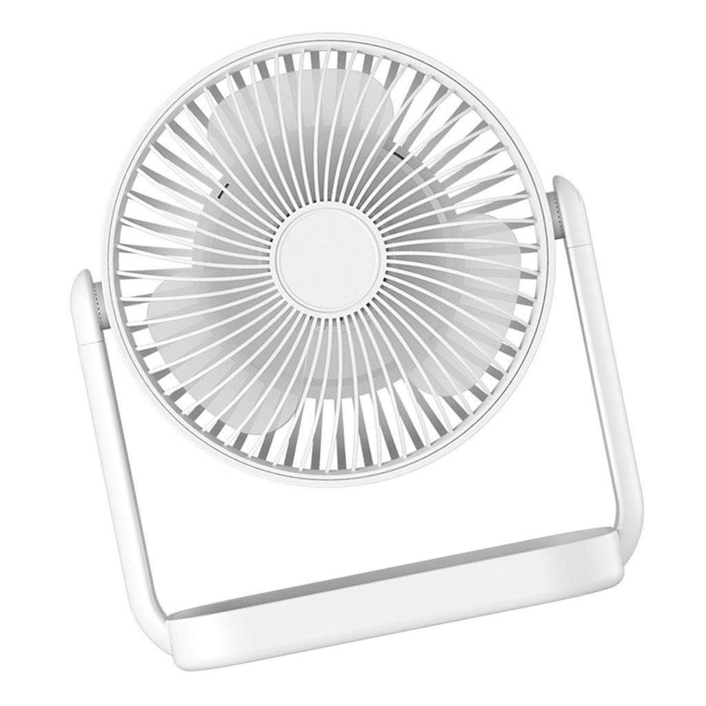 Small Desk Fan 3 Blades Multifunctional Quiet Rechargeable Fan for Home Camping