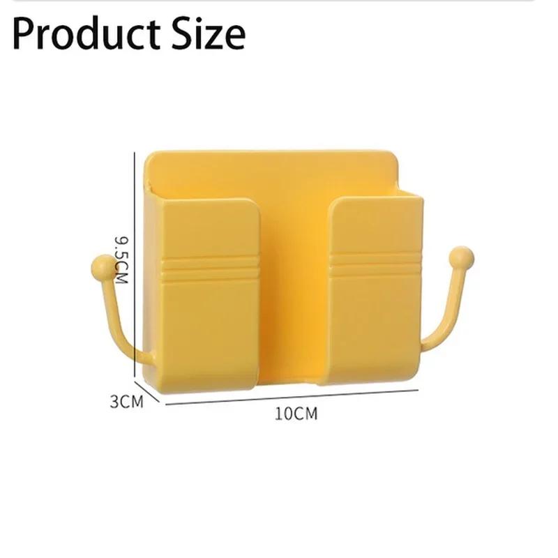 Wandmontierte Aufbewahrungsbox Handy-Steckerhalter Ständer Rack Fernbedienung Storage Organizer Case MountedStorage Boxs