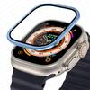 Metal Bumper+Tempered Glass For Apple Watch Ultra 49mm Band Screen Protector Anti-Scratch HD Full Film iWatch Ultra 49 Mm Strap
