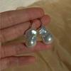 Irregular Baroque Natural Freshwater Pearl Earrings Women's Fashion Light Luxury High-end Design Earrings 1011 New