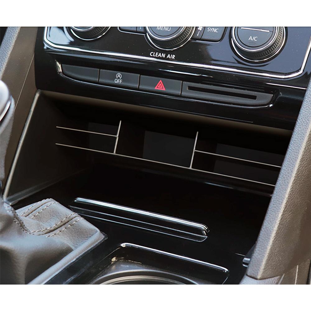 Για Volkswagen VW Teramont Atlas 2017- Κεντρική Κονσόλα Κοντέινερ Αποθήκευσης Κουτί Ανακατασκευασμένη Θήκη Δίσκος Αυτοκινήτου Αποθήκευσης