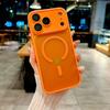 Pour iPhone 17 AIR 17 PRO Max Film Verre Caméra Magnétique Translucide Mat Housse de Protection Orange Magsafe Coque Iphone 17 Pro Max