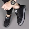 Scarpe da Uomo in Vera Pelle alla Moda Marca di Lusso Scarpe Casual Scarpe da Ginnastica Stringate da Uomo Italiane Traspiranti Scarpe Sportive Tenis Scarpa da Skateboard