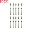 Hochwertige 10 Stück Dental-Diamant-FG-Hochgeschwindigkeitsbohrer zum Polieren und Glätten von Zahnbohrern FG 1,6 mm FO-32C