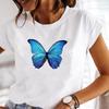 (Asian Size) Women Print Lady Tee Top Butterfly Cute 90s Trend Clothing Casual Short Sleeve Fashion Tshirt Female Graphic T-shirt