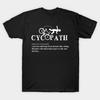 Men Black Print T-shirt Cycling Cycopath Iii No-Cut Transfer Paper Print Cotton Tshirt