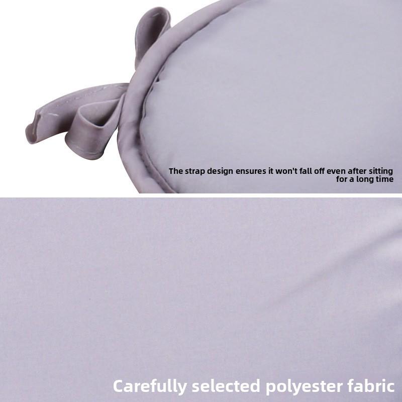 Household Thickened Round Sponge Cushion With Strap Chair Cushion Simple Fabric Dining Chair Cushion Round Stool Cushion Mat