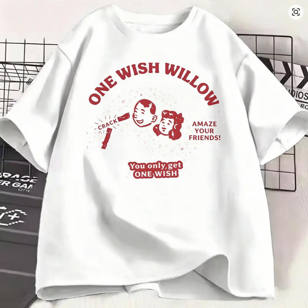 T-shirts Obsession Film 2026 Pour Unisexe Un Souhait Saule Drôle Coton Pur T-shirt Col Rond Manches Courtes 4xl 5xl 6xl Vêtements
