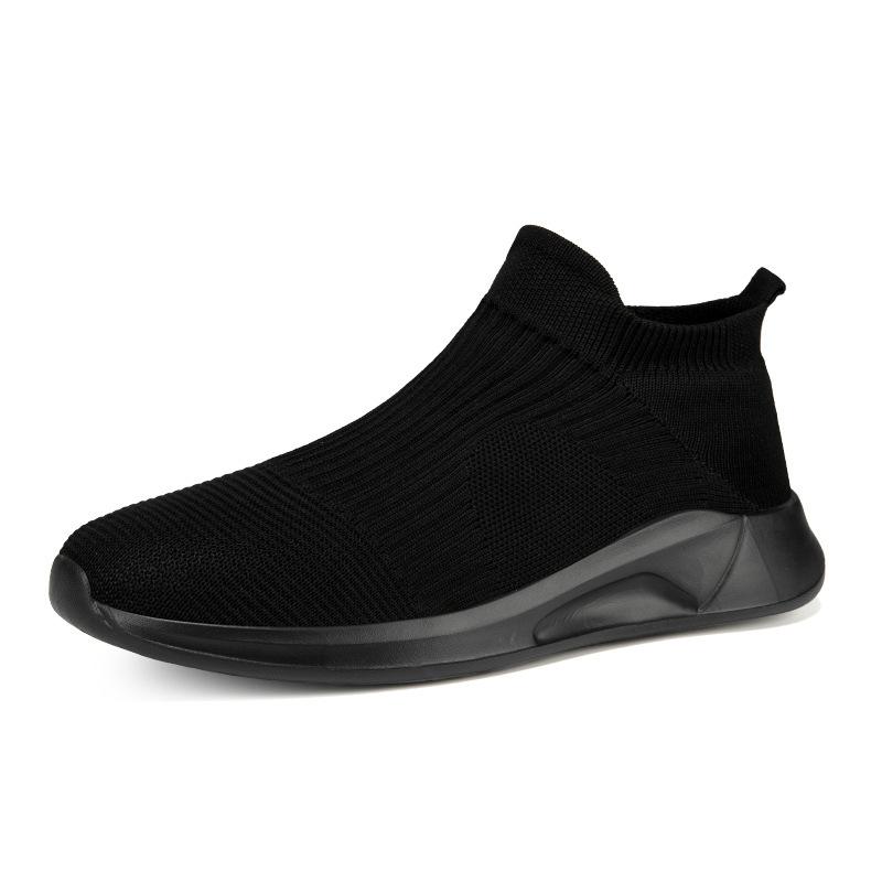 Fashion Pink Socks Shoes for Women Breathable Knit Sneakers Slip On Lightweight Mesh Flat Shoes Spring Summer Fashion Walking Women Shoe