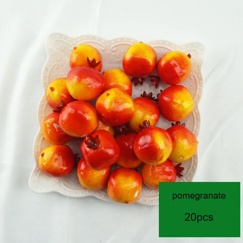 20pcs/Lot Simulation Mini Mini Fruit Model Home Furnishing Holiday Party Photo Props DIY Handmade Decoration Apple Strawberry