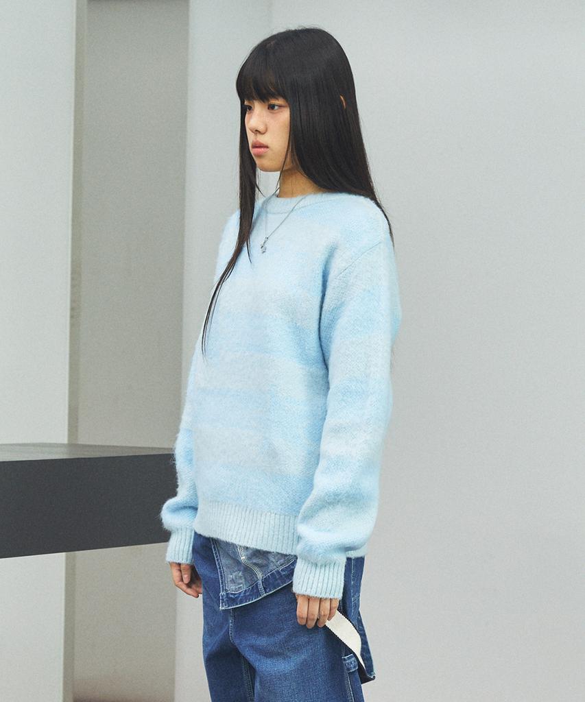 CAVISH Brushed Star Knit Sweater Blue(Cv2Ffuk600A)