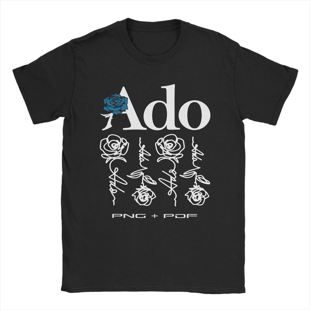 Unisex Unisex Tshirt Ado Blue Rose  Vintage 100 Cotton Tees Short Sleeve Goth Jrock Aesthetic T Shirt Crewneck Clothing Classic