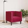 Chesterfield Armchair Burgundy Velvet
