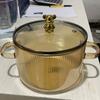 Versatile Heat-Resistant Glass Cooking Pot with Lid - Perfect for Pasta Soups and Baby Food Stovetop Safe & Easy To Clean