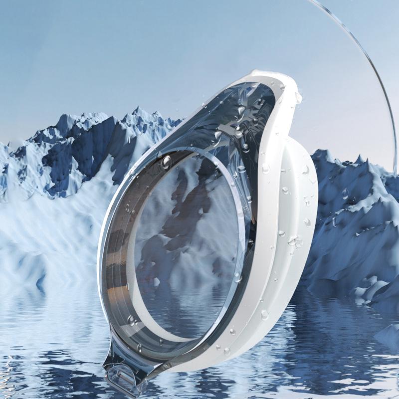 Volwassen Zwembril Professioneel Anti-Condens Zwembril UV-Bescherming Zwembadbril Siliconen Waterdicht Zwembril
