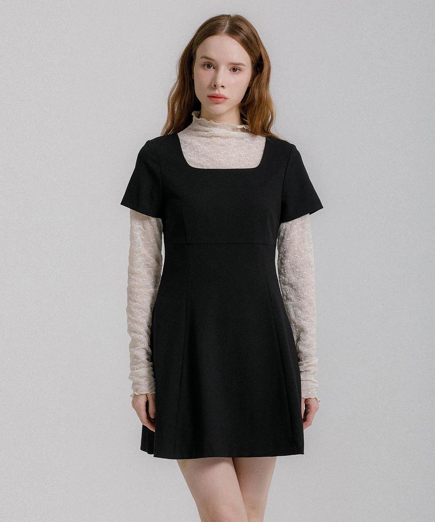 Eilubeu Square Mini Dress Aarcdr902P