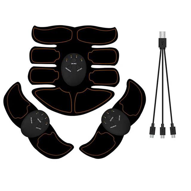 Allenatore Muscolare Elettrostimolatore Wireless per Addominali, Fianchi, Vita, Braccia, Gambe, Schiena - Adesivi Massaggianti Unisex - Attrezzatura per Fitness Domestico
