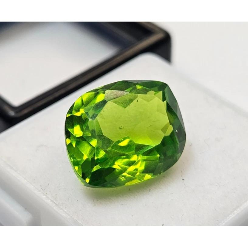 Natural Peridot Green Fancy Cut 7+ Ct Stunning Certified Loose Gemstone