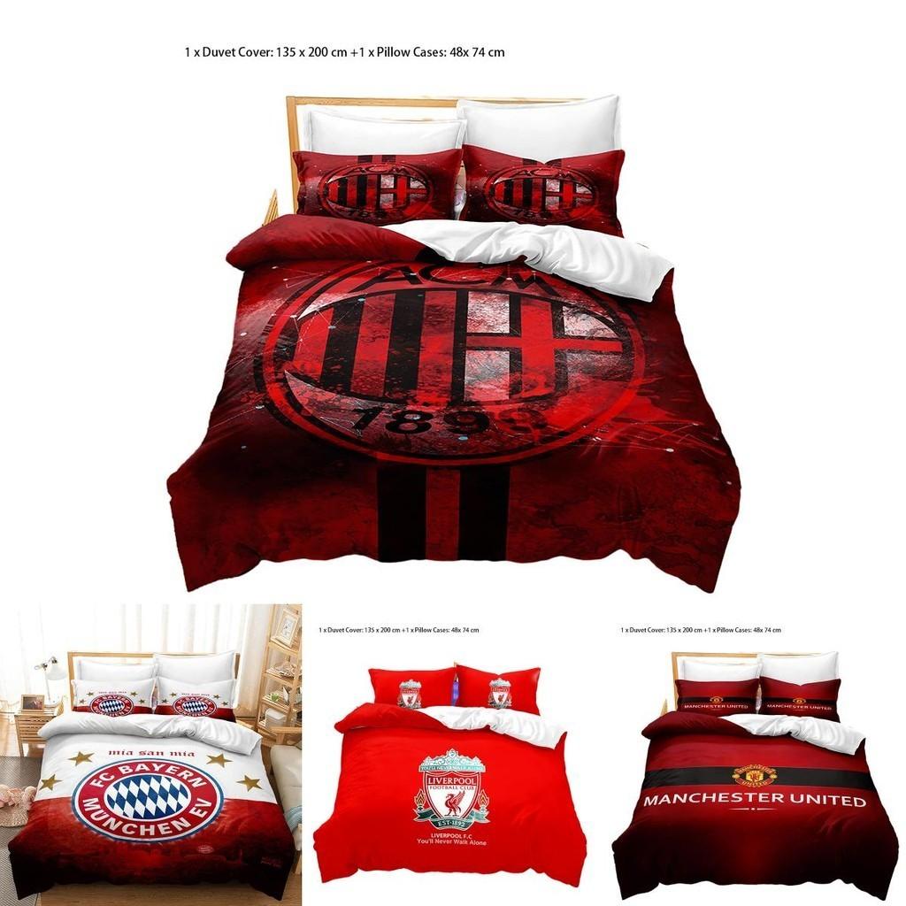 Luxury 3d Digital Print Bedding Set For Football Fans Wholesale Bedding Set For Football Enthusiasts