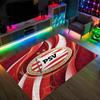 PSV Eindhoven FC Design Křišťálový Sametový Koberec Útulný Ne?Protiskluzová tištěná předložka do ložnice, obývacího pokoje, předsíně