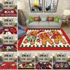 Christmas Snowman Carpet Non Slip Washable Rug for Bedroom Bedside Floor Mat Gingerbread Man Red Merry Christmas Home Decor