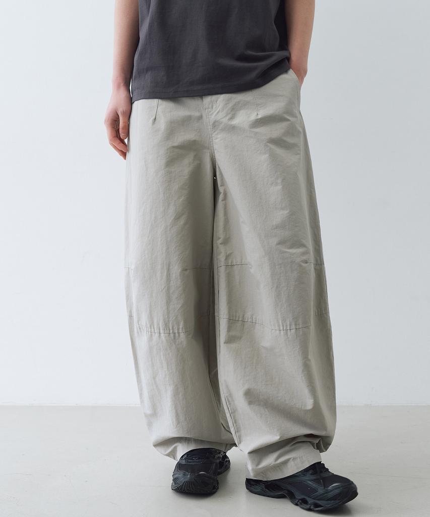 BIG UNION 3D Wide Balloon Pants (Light Gray)
