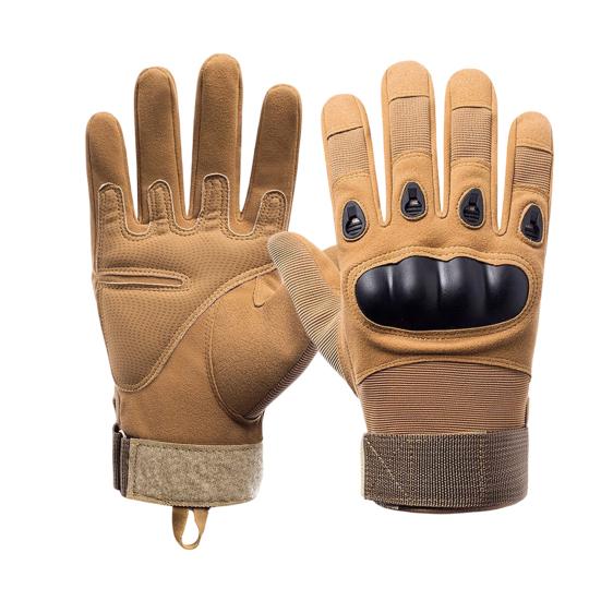 1 Pair Outdoor Gloves Touchscreen Compatible Full Finger Gloves with Soft Knuckle Protection