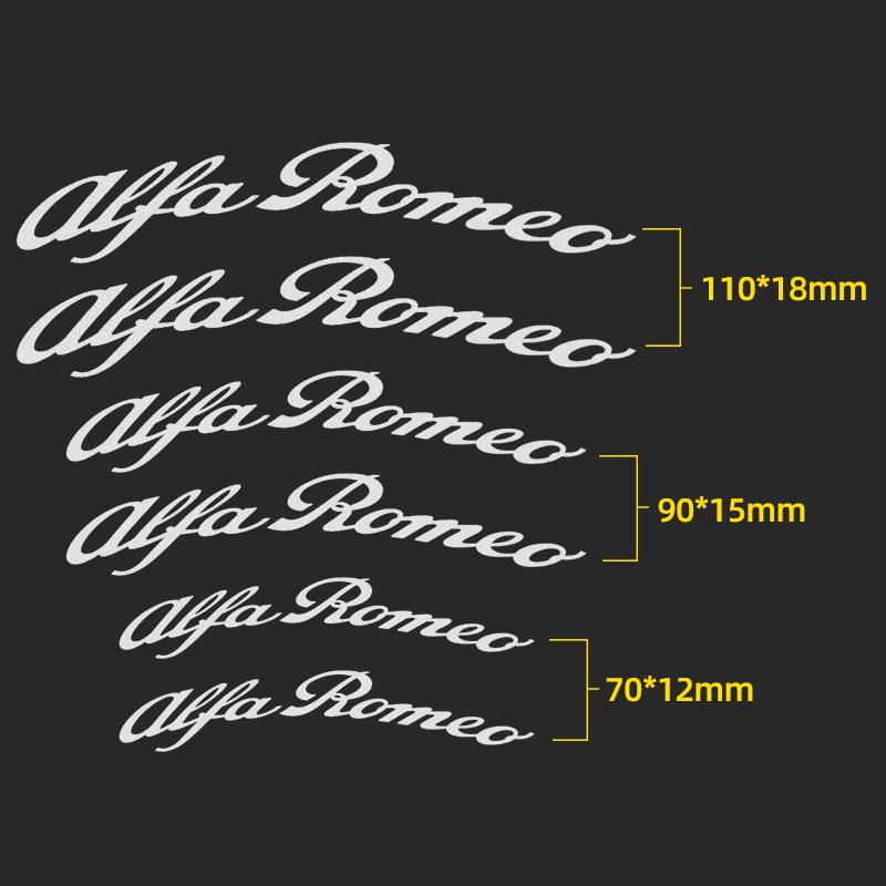 Car Goods Brake Caliper Badge Sticker Decoration Sticker Decal For Alfa Romeo 159 166 Giulietta Giulia Mito Stelvio Brera Spider