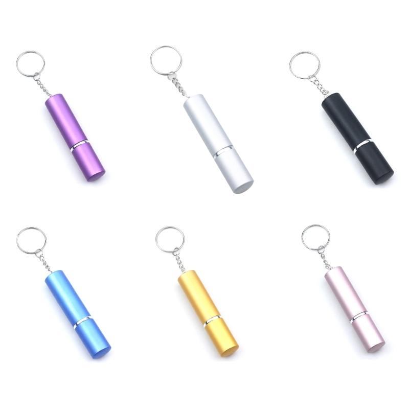10ml Metal Spray Perfumes Sample Bottle Keyring Car Interior Gift Mini Portable Spray Perfumes Dispenser Bottle Keychain