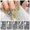 Silver 3D Manicure Jewelry Nail Charms Nail Art Decoration DIY Crystal Nail Rhinestones Women