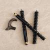 Twisted Wooden Walking Cane with Brass Handle  93.98 Cm Classic Gentleman's Birthday Anniversary Fatherday Motherday Gift