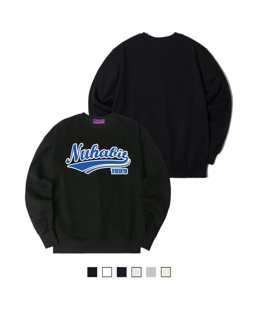 NUHABIT N/H Varsity Nhb Oversized Fleece-Lined Sweatshirt (Gom4-4Nh1227)