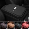 Leather Car Armrest Cushion Storage Box Cover Pad For Rio Soul Seltos Forte K5 K3 Niro Sorento Stinger Sportage Accessories