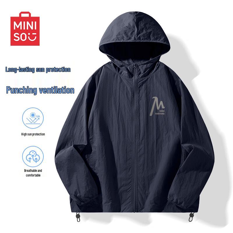 MINISO Men's Summer UV Protection Hooded Jacket