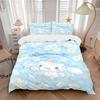 3pcs Little Cuju Cinnamoroll Theme Quilt Set - Soft and Comfortable Bedroom, Guest Room and Dorm Decor Bedding Set 1 Quilt Cover + 2 Pillowc