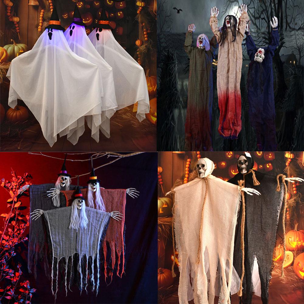 Halloween Hängende Skelett Geist Gaze Ornament für Außendekoration