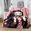 D-Demon Slayer Anime Blanket Sofa Office Nap Cover Blanket Kamado Nezuko Air Conditioning Blanket Soft and Warm