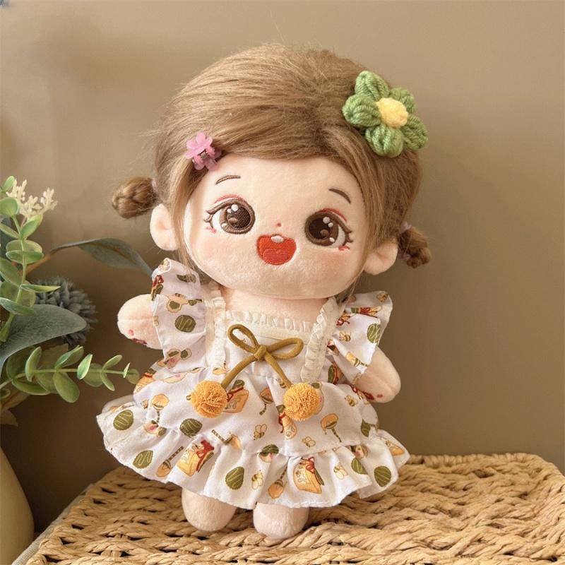 For 20cm Cotton Doll Clothes Cute Replacement Sets Mini Dress Accessories Only Clothes