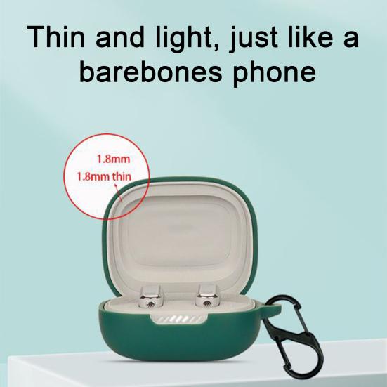 Shockproof Silicone Earphone Case for JBL Live Flex Anti-Drop Anti-Fingerprint Travel Earbud