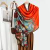 2024 Four Seasons Universal Thin Cotton And Hemp Sunscreen Silk Scarf Shawl Dual Purpose External Air Conditioning Room Neck Protection