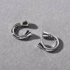 Premium Metal Copper Platinum Plated Ring S925 Silver Needle Earrings Niche Personality Fashion Versatile Earrings