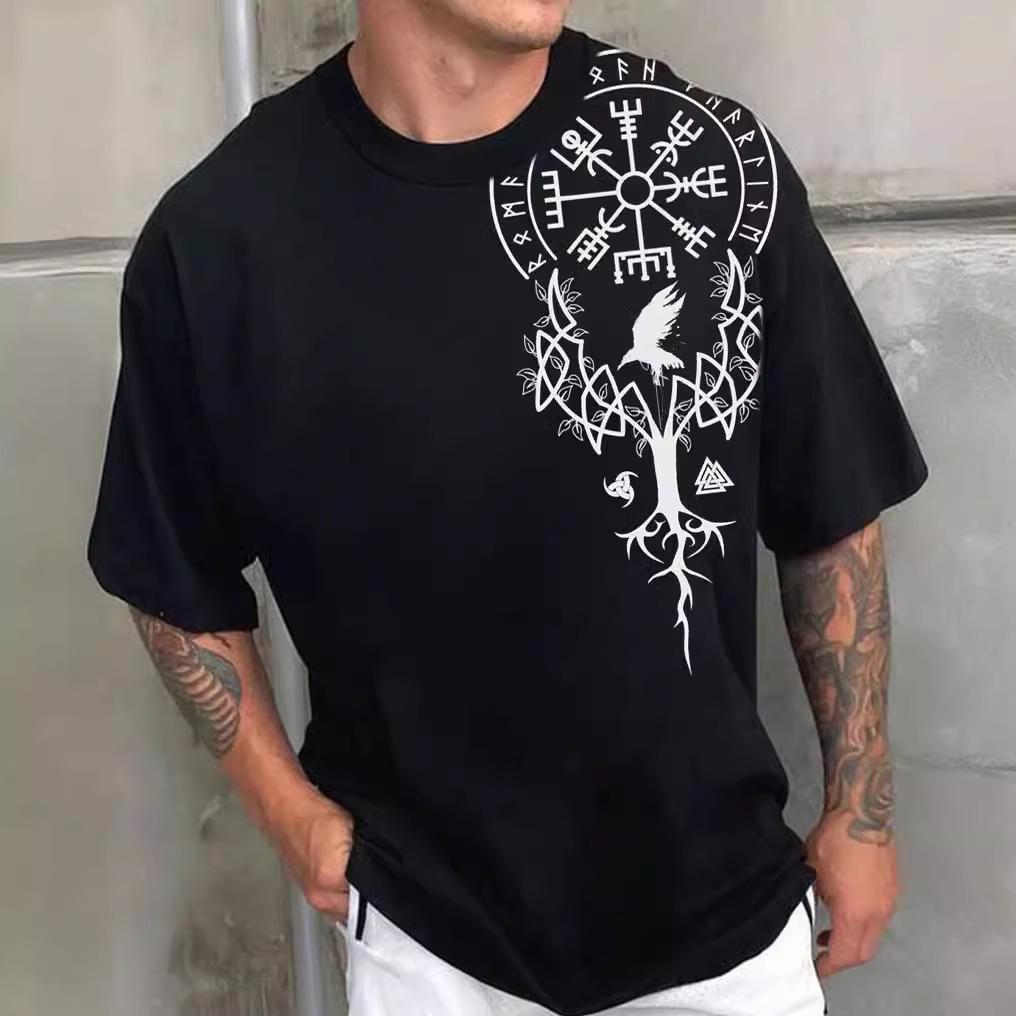 Eagle Pattern T-Shirts Men 3d Printed Top Fashion Tee Vintage O Neck Short Sleeve T Shirt Clothing Harajuku Male Tops
