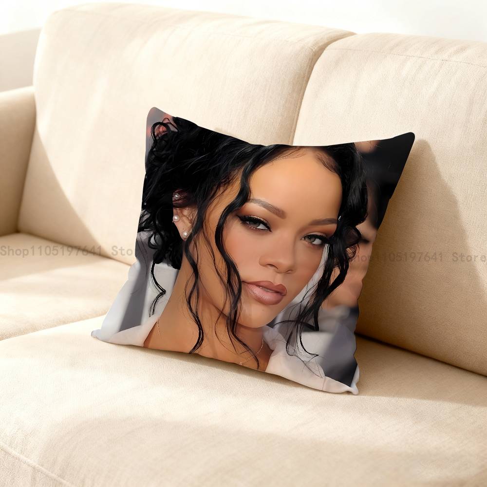 Singer R-Rihanna-Es Pillow Case For Sofa Decor Car Office Room Printing Cushion Cover Decorations And Protector