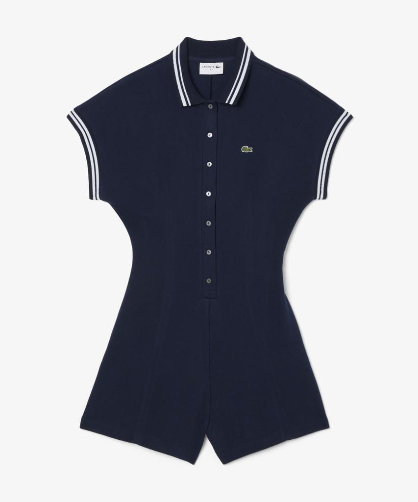 Lacoste Women'S Mif Striped Collar Jumpsuit Ef2431-56G 525
