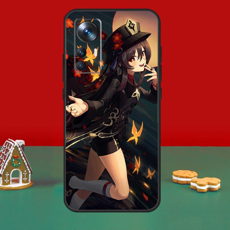 Genshin Impact Hutao Case For Xiaomi 17 14 15 Ultra 13T 14T 15T Pro Cover For POCO X7 Pro X5 X6 F5 F6 F7 F8 Ultra