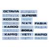 4X4 FABIA KAMIQ KAROQ KODIAQ OCTAVIA RAPID SUPERB YETI adesivi per auto logo lettera per serie Skoda tuning accessori baule