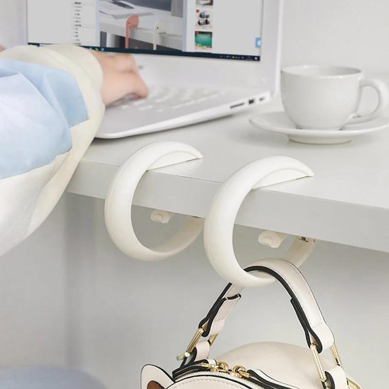 Draagbare ABS Haak Voor Ophangen Tafel Kledinghaken Houder Hanger Bureau Zijhouder Thuisopslag