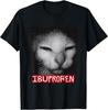 Ibuprofen Meme Amuzant Pisică Vintage Dezlănțuit Cringe Tricou unisex