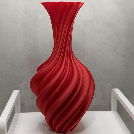 Drukowany 3D Spiralny Wazon, Nowoczesna Minimalistyczna Doniczka na Suszone Kwiaty, Nordycka Dekoracja Artystyczna na Półkę Domową, Kreatywne Pomysły na Prezent
